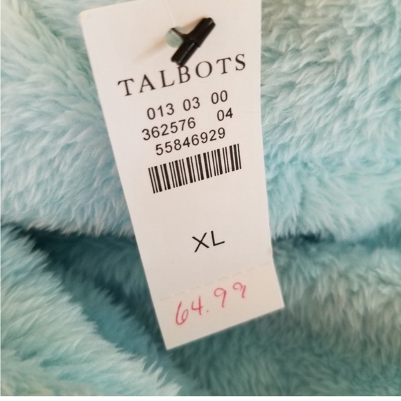 Talbots Fleece Soft Mock Neck XL NWT - Picture 3 of 3